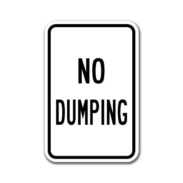 Signmission 18 in Height, 0.12 in Width, Aluminum, 12" x 18", A-1218 No Dumping - NoDmping1 A-1218 No Dumping - NoDmping1 - main